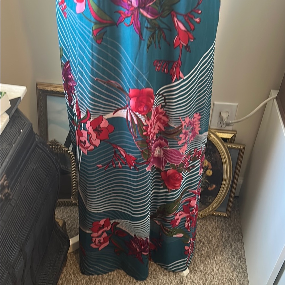 24seven Comfort Apparel Floral Dress View 3